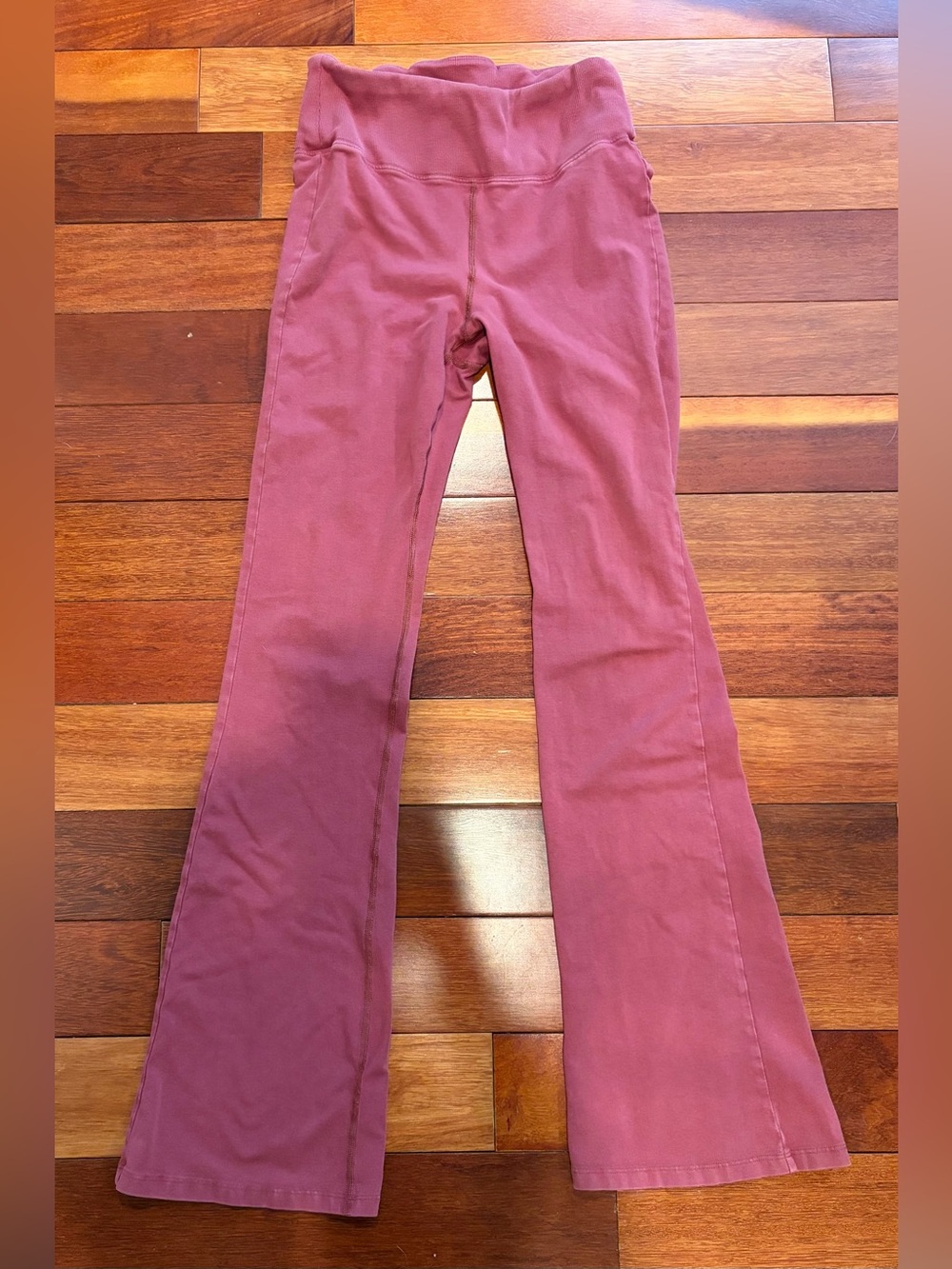 Free People Flare Leggings, Dusty Rose, Medium